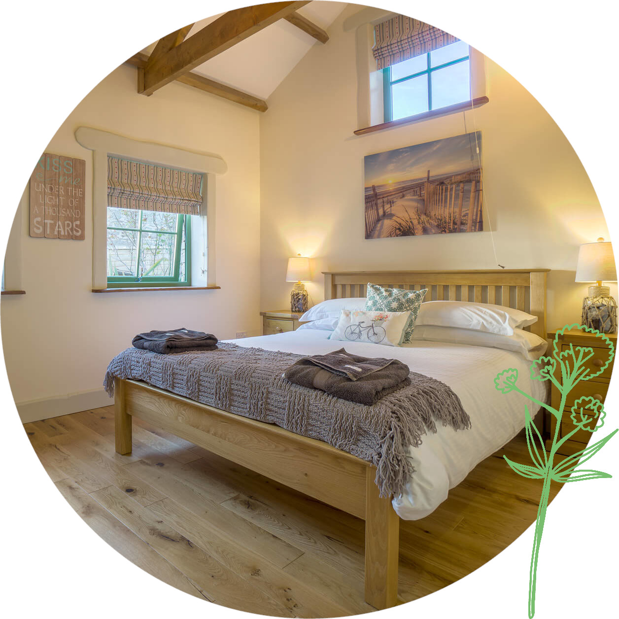 Bedroom at Little Barn Holiday Porth